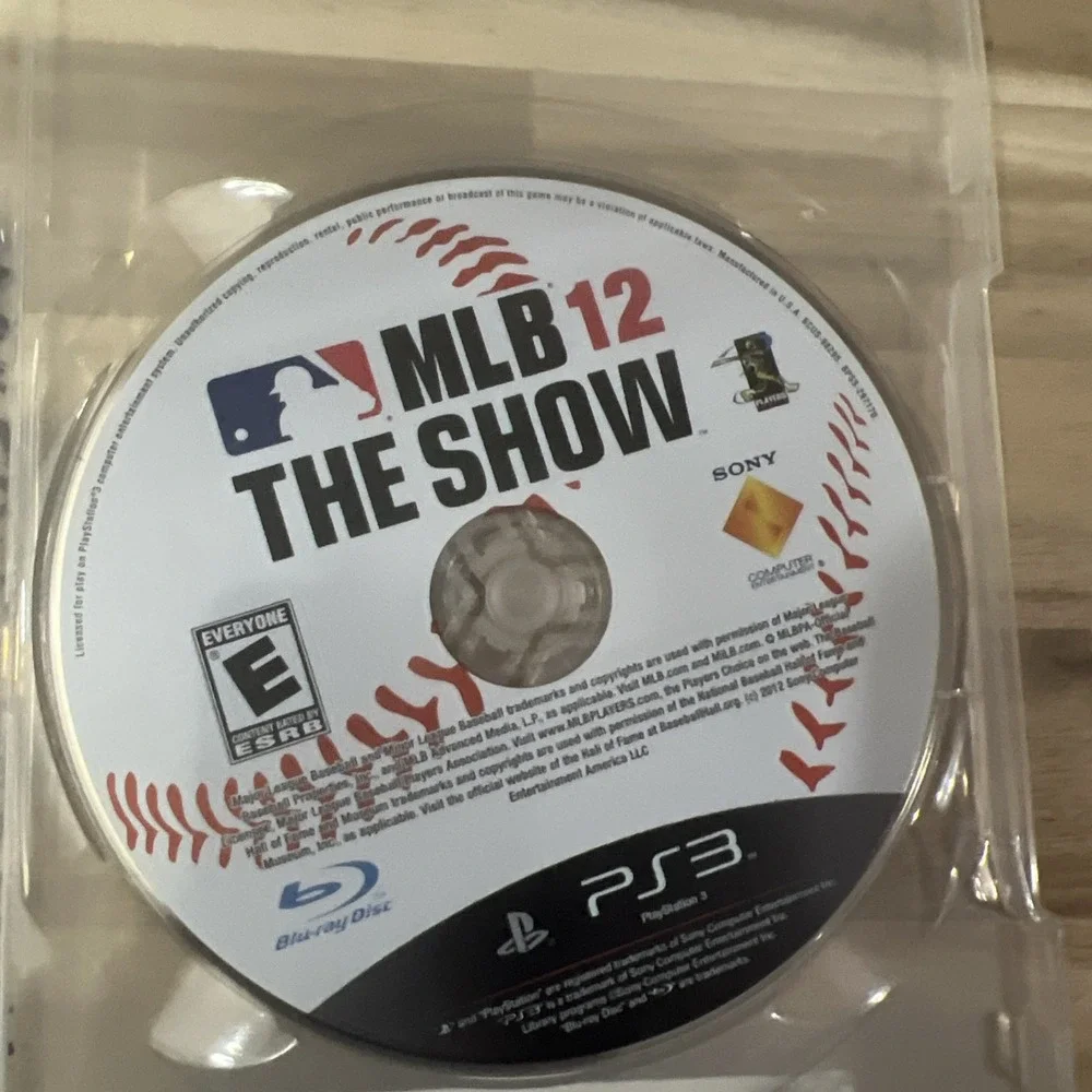 MLB 12 The Show Sony PS3 PlayStation 3  Disc only, works perfectly!